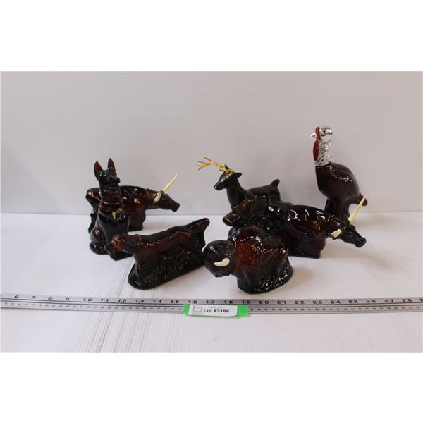 (7) Avon Collectible Cologne Bottles (Some Half Full, Some Near Empty)