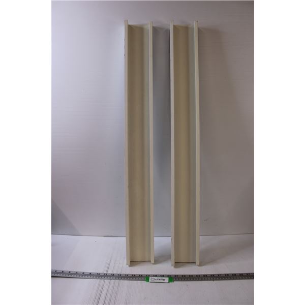 (2) Wood Floating Shelves - 36" x 4"