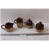 Image 1 : (2) Creamer Crocks, (2) Sugar Crocks