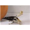 Image 2 : Sea Bird Made from Bull Horn & Copper Lucky Horse Shoe Wall Decor
