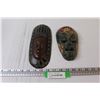 Image 1 : (2) African Wooden Masks - 10" & 8"