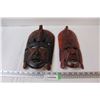 Image 1 : (2) African Wooden Masks - 13"