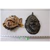 Image 1 : (2) Wooden Masks: Monkey Mask & African Mask