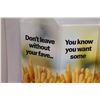 Image 2 : * McDonalds Advertising Sign 43'' x 37''