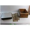 Image 1 : (26) Mirrors , (4) Glass Plates and Wooden Crate