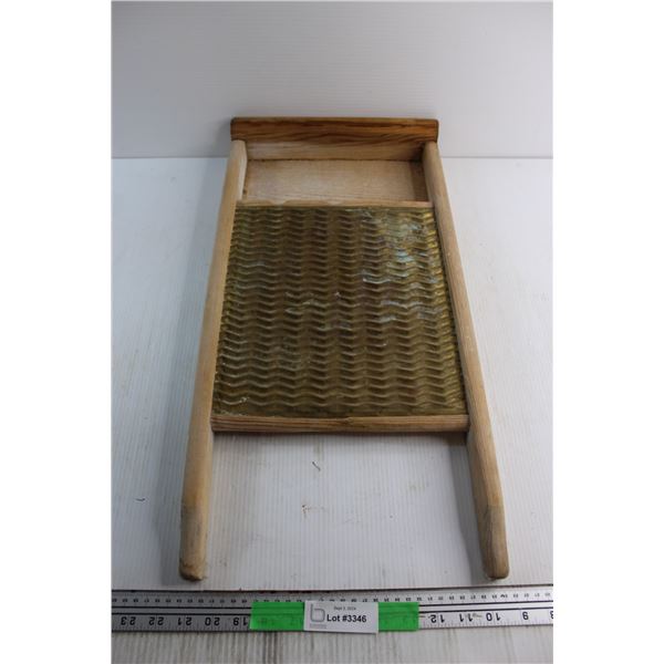 Vintage Wooden Washboard 24'' x 12''