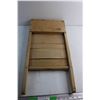 Image 5 : Vintage Wooden Washboard 24'' x 12''