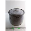 Image 1 : Enamel Cooking Pot 13'' x 10''