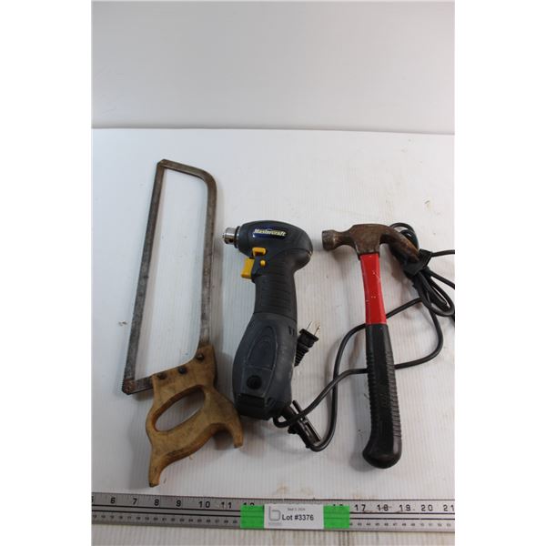 Mastercraft Right Angle Drill - Untested, Hammer and Handsaw