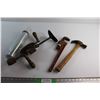 Image 1 : Hammer, Manual Vintage Drill, Adjustable Wrench and Pump