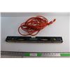 Image 1 : Magnetic Aluminium Box Level and Extension Cord - Untested, Length Unknown