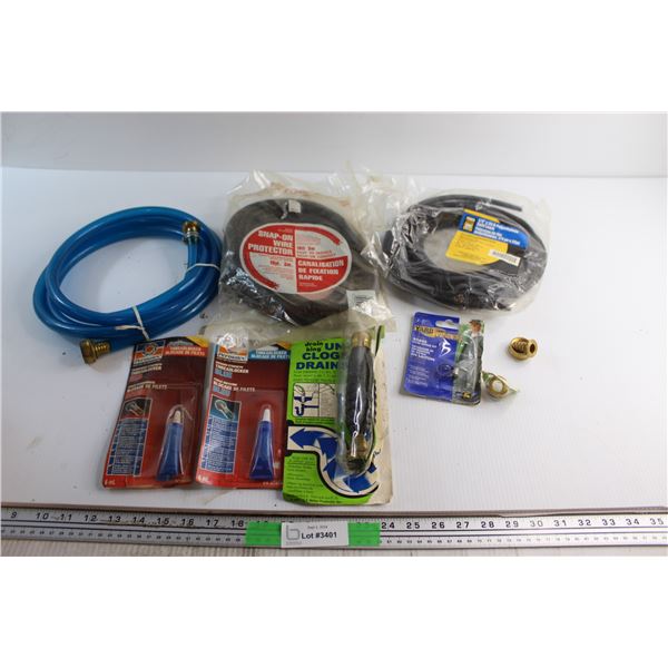 (3) Snap On Wire Protectors, (2) Threadlockers and Assorted Items