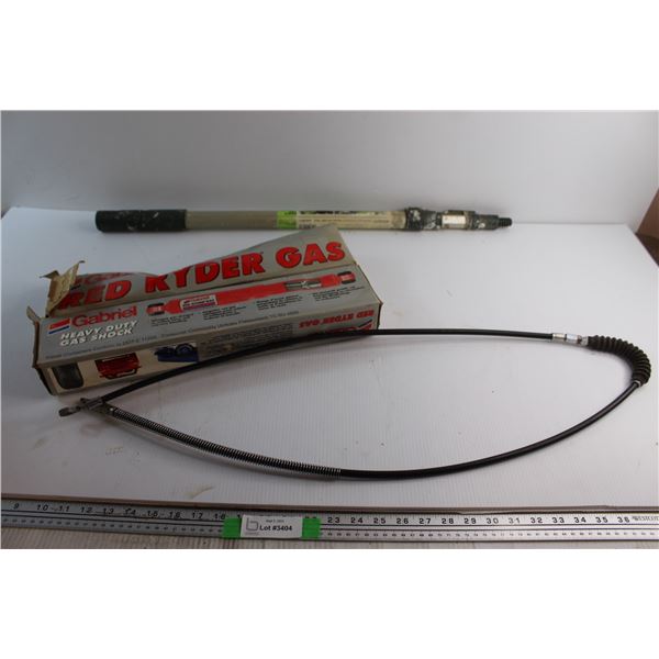 Clutch Cable, (2) Gabriel Heavy Duty Gas Shocks and Telescopic Handle