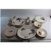 Image 1 : Partial Set of Ridgway "fragrance" China and (6) Aynsley Salad Plates