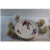 Image 2 : Partial Set of Ridgway "fragrance" China and (6) Aynsley Salad Plates