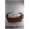 Image 1 : Woven Basket, Blankets and Bed Sheets