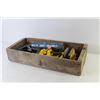 Image 5 : Wooden Crate - Chalking Gun - (2) Clamps - Screen Repair Tool