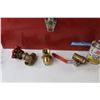 Image 3 : Mastercraft Metal Tool Box - Assorted Plumbing Parts