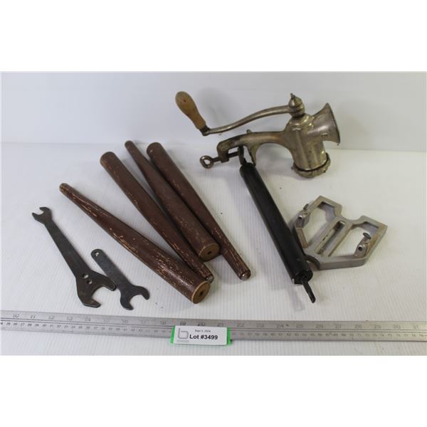 Meat Grinder - Screen Door Shock - MCM Furniture Legs - Wrenches