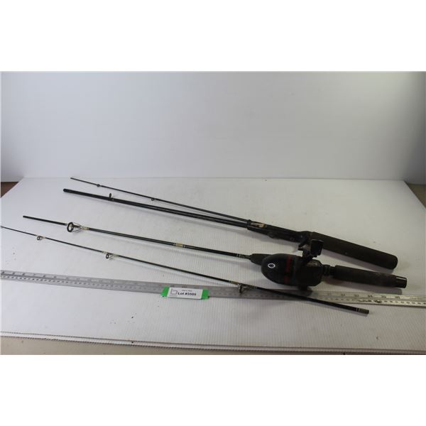 Scorpion Fishing Rod w/Closed Reel (72" long) - Damaged Fishing Rod (no reel - tip broken)