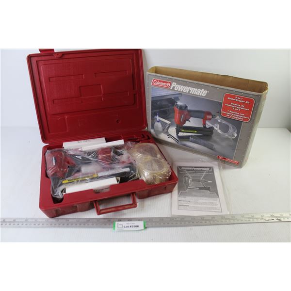 Coleman Powermate Nailer Stapler in Case (untested - looks unused)