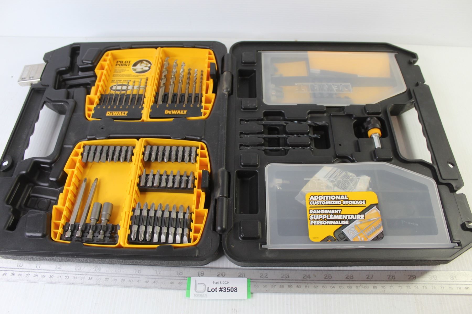 DeWalt Driver Bit Set & Storage in Case