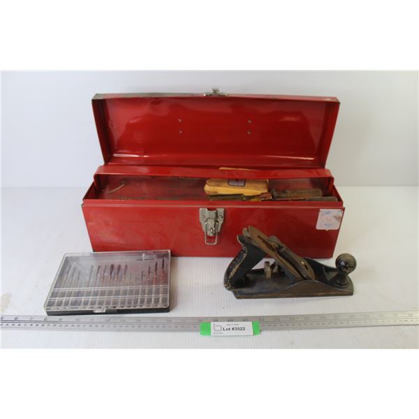 Metal Tool Box w/Contents - Plane - Precision Driver Set