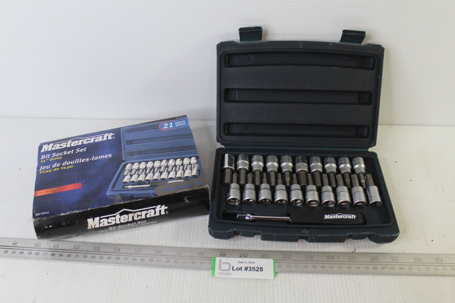Set Clef Mastercraft Mastercraft 21 Piece Socket Set in Case (3/8