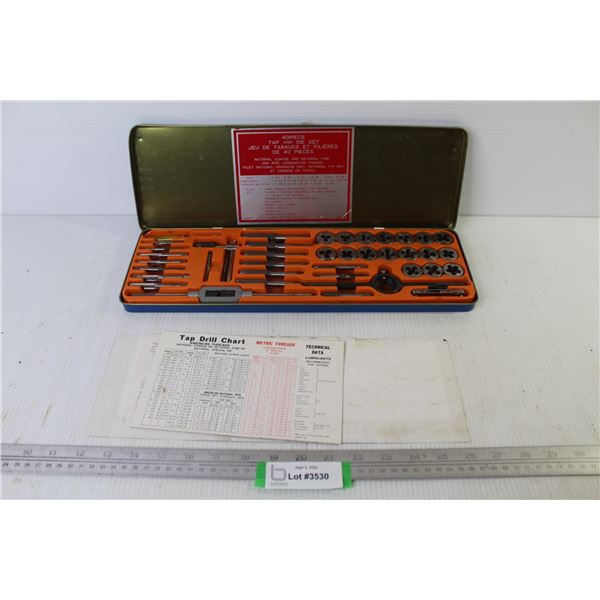 40 Piece Tap & Die Set in Case