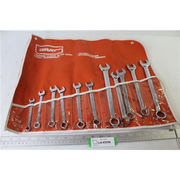 Gray Metric Wrench Set