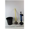 Image 1 : (2) Plungers, Bucket
