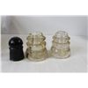 Image 4 : (11) Various Glass Insulators: Dominion, Hemingray