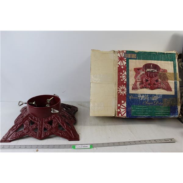 Cast Iron Christmas Holiday Real Tree Stand