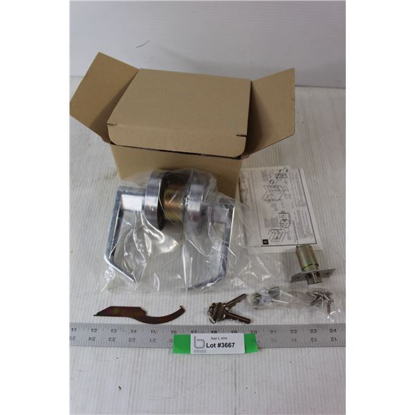 Door Handle With Lock Set - New