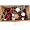 Image 4 : Assorted Wooden Pinecones Decorations and Various Christmas Holiday Decorations
