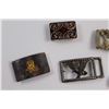 Image 2 : (7) Vintage Belt Buckles & Copper Alberta Canada Cowboy Hat