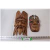 Image 1 : (2) Wooden Masks: Balinese & African Mask