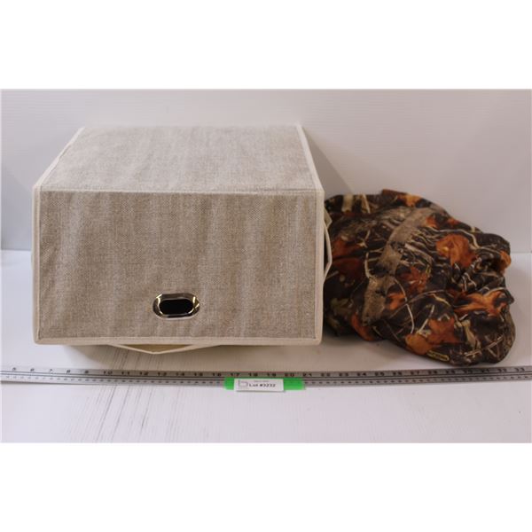 Camouflage Bean Bag Chair Cover & Cloth Storage Bin