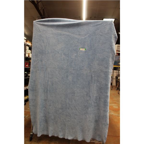 Blue Fleece Blanket Throw