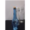 Image 2 : (5) Clear Glass Bottles & (2) Blue Glass Bottles