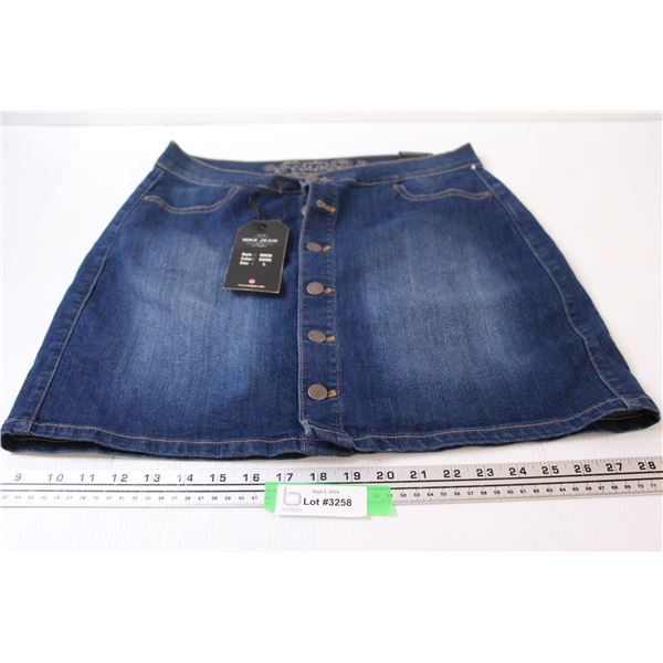 Wax Brand Women's Jean Skirt - Size Large
