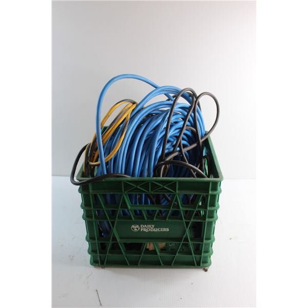 *(3) Extension Cords - Untested, Length Unknown and Crate