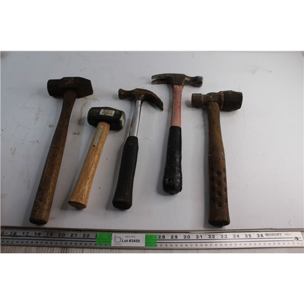 (5) Assorted Hammers