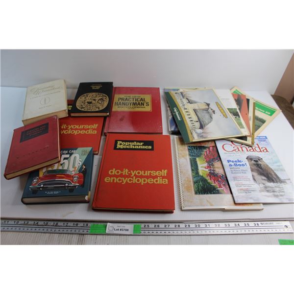 (7) Assorted Books, Assorted Calendars and Magazines