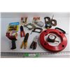 Image 1 : (3) Tape Measures, (4) C - Clamps. (3) Wire Strippers and Assorted Items