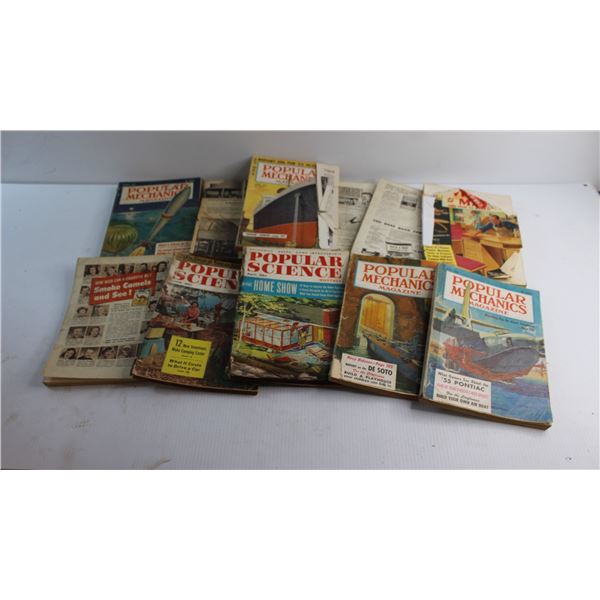 (11) Assorted Popular Mechanics and Science Magazines