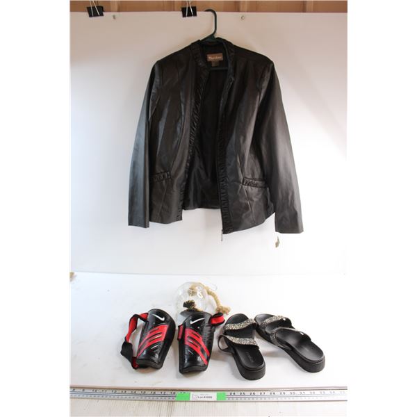 Call It Spring Slippers, Nike Guard Locks, Tanjay Jacket - Size 12 and Hanging Fairy Decor