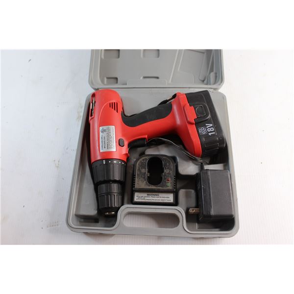 Unmarked Cordless Drill with Case - Untested