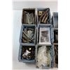 Image 2 : (16) Plastic Trays and Assorted Hardware - Nails, Bolts and Misc.