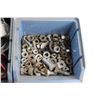 Image 8 : (16) Plastic Trays and Assorted Hardware - Nails, Bolts and Misc.